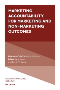 Cover image: Marketing Accountability for Marketing and Non-Marketing Outcomes 9781838675646