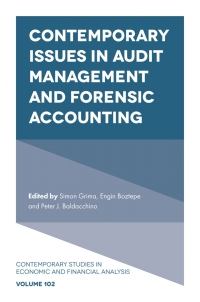 Cover image: Contemporary Issues in Audit Management and Forensic Accounting 9781838676360
