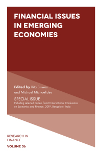 صورة الغلاف: Financial Issues in Emerging Economies 1st edition 9781838679606