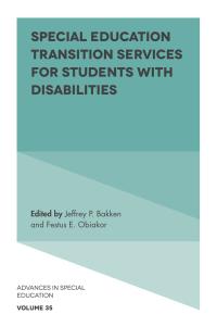 Cover image: Special Education Transition Services for Students with Disabilities 9781838679781