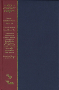 Immagine di copertina: The Griffith Project, Volume 1 1st edition 9780851707471