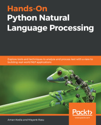 Cover image: Hands-On Python Natural Language Processing 1st edition 9781838989590
