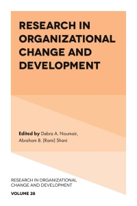 Cover image: Research in Organizational Change and Development 9781839090844