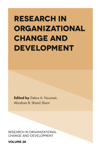 Cover image: Research in Organizational Change and Development 1st edition 9781839090844