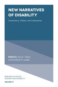 Cover image: New Narratives of Disability 9781839091445