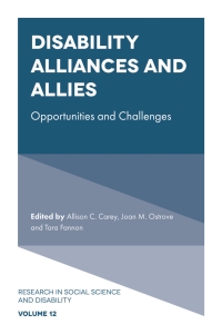 صورة الغلاف: Disability Alliances and Allies 9781839093227