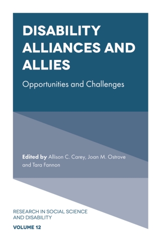 Cover image: Disability Alliances and Allies 9781839093227
