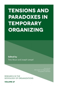 Titelbild: Tensions and paradoxes in temporary organizing 9781839093494