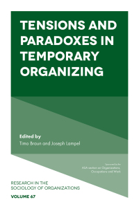 صورة الغلاف: Tensions and paradoxes in temporary organizing 1st edition 9781839093494