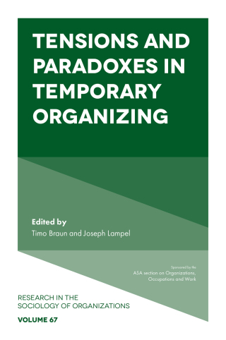 Titelbild: Tensions and paradoxes in temporary organizing 1st edition 9781839093494