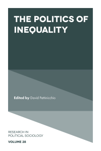 Cover image: The Politics of Inequality 9781839093630