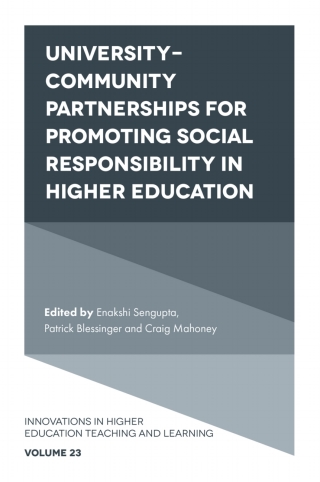 Cover image: University-Community Partnerships for Promoting Social Responsibility in Higher Education 9781839094392