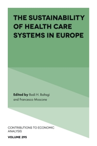 Cover image: The Sustainability of Health Care Systems in Europe 9781839094996