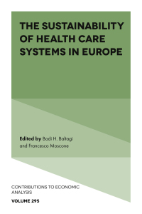 Cover image: The Sustainability of Health Care Systems in Europe 9781839094996