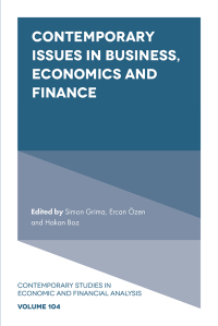 Cover image: Contemporary Issues in Business, Economics and Finance 1st edition 9781839096051
