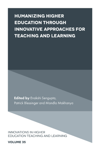 Imagen de portada: Humanizing Higher Education through Innovative Approaches for Teaching and Learning 9781839098611