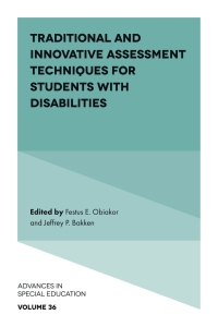 صورة الغلاف: Traditional and Innovative Assessment Techniques for Students with Disabilities 9781839098918