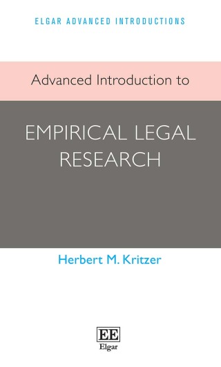 Cover image: Advanced Introduction to Empirical Legal Research 1st edition 9781839101069