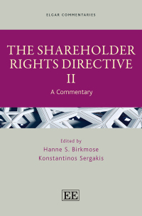 Cover image: The Shareholder Rights Directive II 1st edition 9781839101229