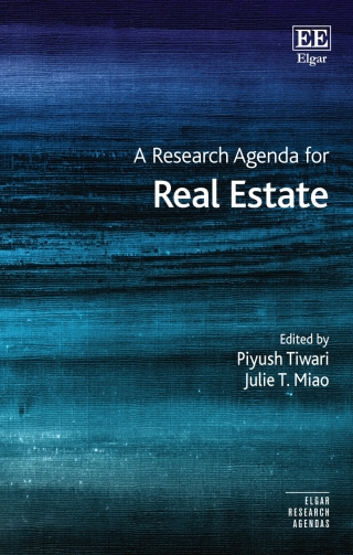 Cover image: A Research Agenda for Real Estate 1st edition 9781839103926