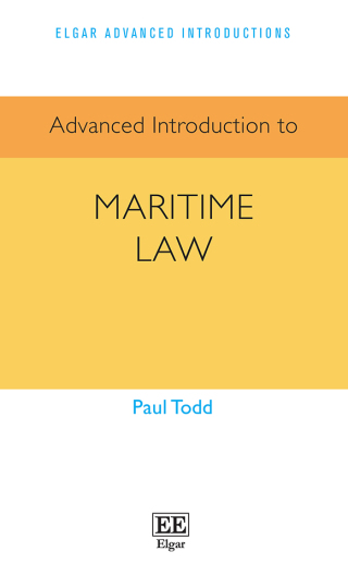 Cover image: Advanced Introduction to Maritime Law 1st edition 9781839107023