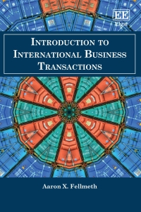 Cover image: Introduction to International Business Transactions 1st edition 9781839107412