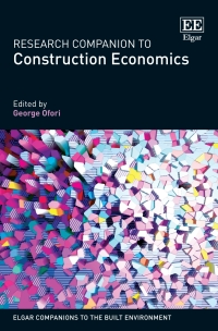 Imagen de portada: Research Companion to Construction Economics 1st edition 9781839108228