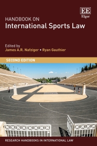 Cover image: Handbook on International Sports Law 2nd edition 9781839108600