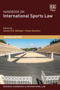 Imagen de portada: Handbook on International Sports Law 2nd edition 9781839108600