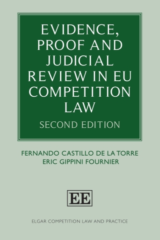 Imagen de portada: Evidence, Proof and Judicial Review in EU Competition Law 2nd edition 9781839108679
