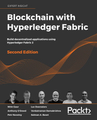 Imagen de portada: Blockchain with Hyperledger Fabric 2nd edition 9781839218750