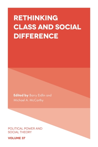 Cover image: Rethinking Class and Social Difference 9781839820212