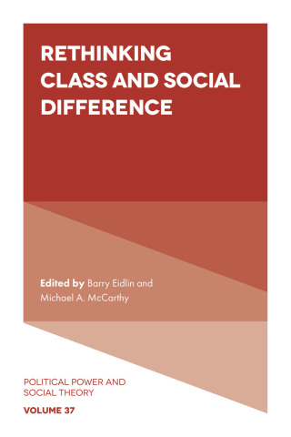 Cover image: Rethinking Class and Social Difference 1st edition 9781839820212