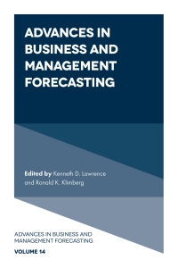 Omslagafbeelding: Advances in Business and Management Forecasting 9781839820915