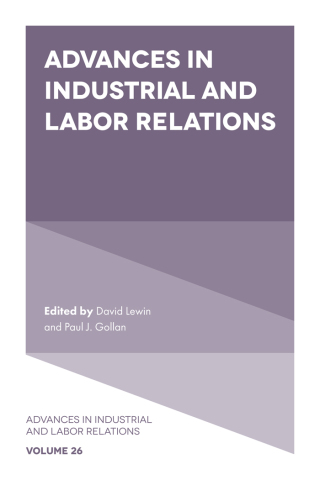 Imagen de portada: Advances in Industrial and Labor Relations 9781839821332