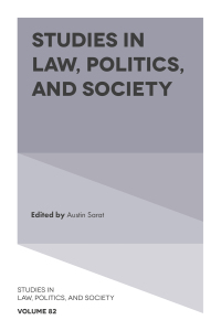 Cover image: Studies in Law, Politics, and Society 1st edition 9781839822797
