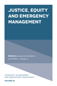 Cover image: Justice, Equity and Emergency Management 9781839823336