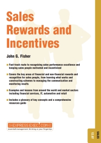صورة الغلاف: Sales Rewards and Incentives 1st edition 9781841124605