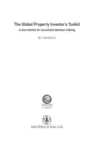 Cover image: The Global Property Investor's Toolkit 1st edition 9781841127637