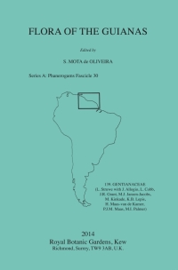 Imagen de portada: Flora of the Guianas: Series A: Phanerogams Fascicle 30 9781842465073