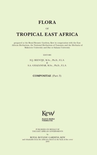 Imagen de portada: Flora of Tropical East Africa 9781842461068