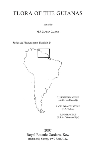 Cover image: Flora of the Guianas. Series A 9781842461846