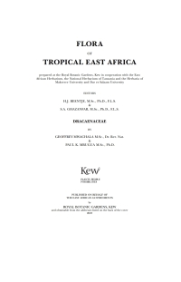 Cover image: Flora of Tropical East Africa 9781842461877