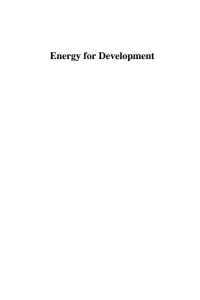 Cover image: Energy for Development 1st edition 9781843312239