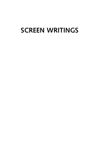 Imagen de portada: Screen Writings 1st edition 9781843318378