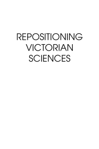 Cover image: Repositioning Victorian Sciences 1st edition 9781843312123
