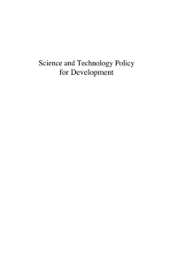 Imagen de portada: Science and Technology Policy for Development 1st edition 9781843312277