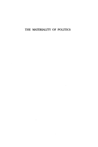 Omslagafbeelding: The Materiality of Politics: Volume 2 1st edition 9781843312765