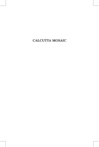 صورة الغلاف: Calcutta Mosaic 1st edition 9788190583558