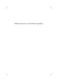 Cover image: Political Economy and Global Capitalism 1st edition 9781843312796